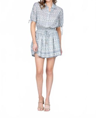 Sundays Isana Mini Dress In Damask Skywash