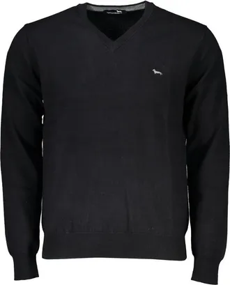 Harmont & Blaine Black Cotton Men Mens Sweater