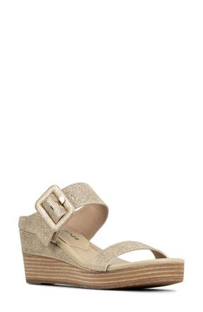 Donald J Pliner Gizelle Platform Wedge Sandal in Platino at Nordstrom, Size 8.5