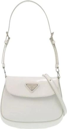 Prada Pre-owned Shoulder Bags, female, White, Size: ONE SIZE Pre-owned Crossbody Bag