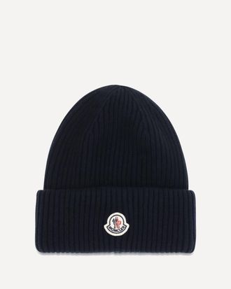 Moncler Wool and cashmere-blend Beanie Male UNI