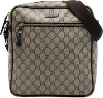 Gucci Pre-owned Cross Body Bags, female, Brown, Size: ONE SIZE Pre-owned Textured Crossbody Bag