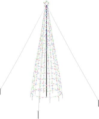 vidaXL &Aacute;rbol De Navidad Led Ekenas 400 Cm 800 Led Multicolor Acero Vidaxl