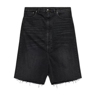 Maison Margiela Denim Shorts, male, Black, Size: W31 Vintage-Effect Denim Shorts