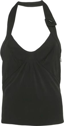 Versace Top con scollo allamericana - Nero