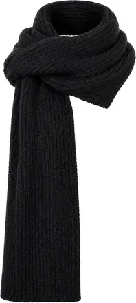 Low Classic Fuzzy-knit Ribbed Scarf