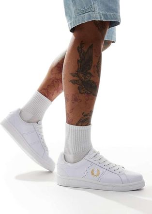 Fred Perry B721 leather sneakers in white