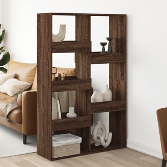 Berkfield Home Room Divider Brown Oak 100x33x155.5 cm Engineered Wood