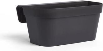 OEM Jardini&egrave;re+crochet - Garden Id Star - Negro-antracita 50 X 21 Cm - Fijaci&oacute;n F&aacute;cil - Reserva De Agua - Reciclado Y 100% Reciclable