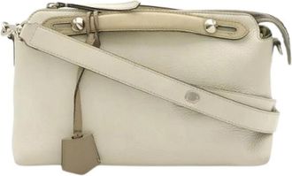 Fendi Pre-owned By The Way Leather 2way Bag - Dames - Vintage Handtas - Beige - ONE Size - Leer - Vintage