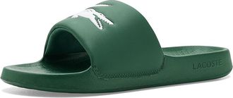 Lacoste Serve Slides 1.0 Mens Sandals Dark Green/White : 13 M, Synthetic