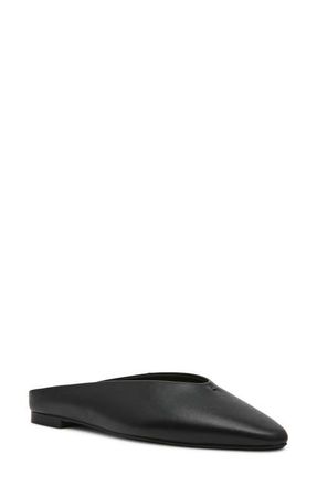 Steve Madden Sherman Mule in Black Leather at Nordstrom, Size 5.5
