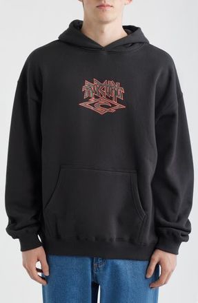 Rip Curl Liquid Trips Graphic Hoodie in Washed Black at Nordstrom, Size Xx-Large