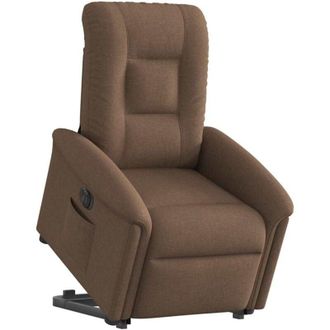 vidaXL Vidaxl - Sill&oacute;n El&eacute;ctrico Reclinable Elevable De Tela Marr&oacute;n