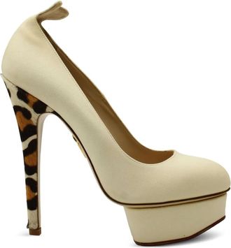 Charlotte Olympia leopard-print platform pumps - Neutrals