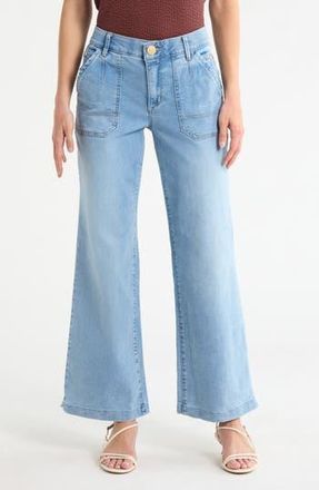 Democracy Porkchop Pocket Jeans in Light Wash at Nordstrom Rack, Size 10
