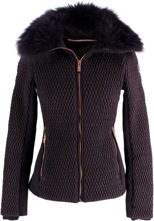 Fusalp Aubergine Fox Fur Collar Montana Ski Jacket Size XXS