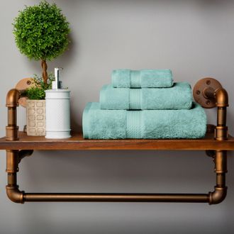 Superior Contemporary Modern Plush and Absorbent Traditional Casual Egyptian Cotton Assorted 3-Piece Towel Set