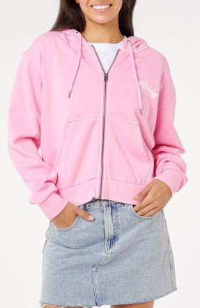 Rip Curl Aloha Graphic Print Relaxed Hoodie in Pastel Pink at Nordstrom, Size X-Small