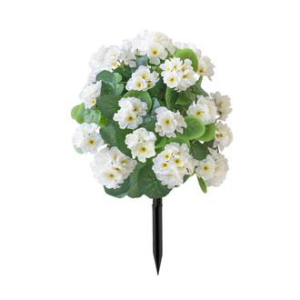 OEM Flor De Begonia Artificial Con Estaca Para El Suelo, Blanca