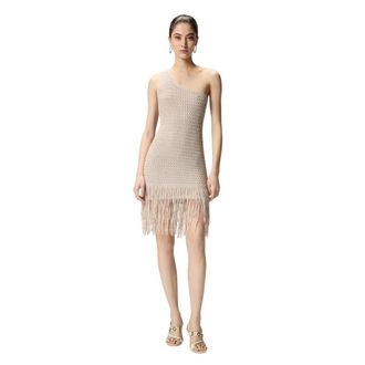 Pinko Juniperos Dress - Dames - Kleedjes - Grijs - S - Kleedjes