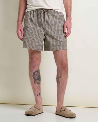 Toad & Co Mens Boundless Pull-On Short in Twine Print at Nordstrom, Size Xx-Large