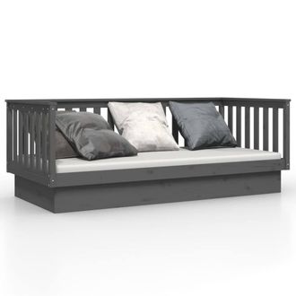 Berkfield Home Day Bed Grey 80x200 cm Solid Wood Pine