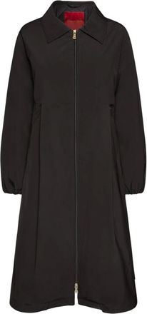 Elena Miro Piumino lungo in nylon - - Coats - Donna - Nero - L