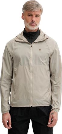 Fj&auml;llr&auml;ven Keb L&auml;tt Wind Jacket - Heren - Regenjassen - Beige - L - Polyester - Jassen