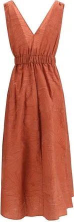 Brunello Cucinelli Womens Multicolor Cotton Casual Dress