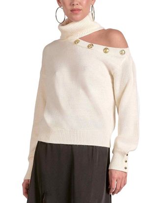 Elan Elan Turtleneck Wool-Blend Sweater