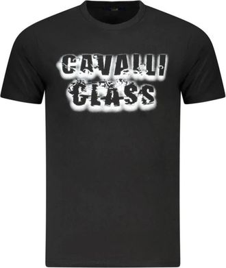 Cavalli Zwart Katoenen Heren T-Shirt - Heren - T-shirts - Zwart - M - Katoen - Tops