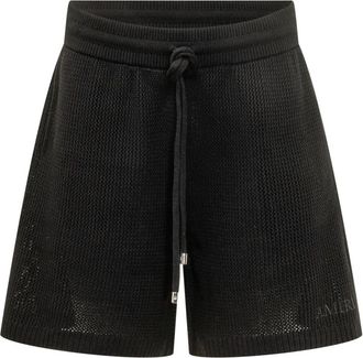Amiri Crochet Mesh Short - Heren - Korte Broeken - Zwart - M - Katoen - Korte Broeken
