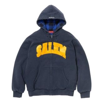 SUPREME x SALEM SS26 Zip Up Hooded Sweatshirt Navy SUP-SS26-270-NVY
