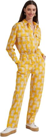 La DoubleJ Aviator Jumpsuit - Dames - Jumpsuits - Geel - L - Katoen - Jumpsuits & Playsuits