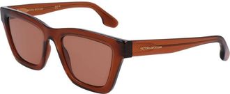 Victoria Beckham Brown Injected Womens Sunglasses