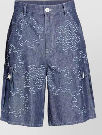 Marni mens denim shorts cargo pockets