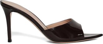 Gianvito Rossi Elle Nuit 85mm pumps met puntige neus - Bruin