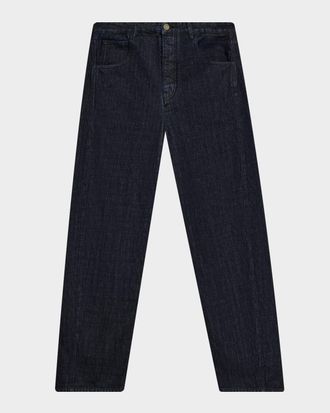 Jacquemus Men & apos;s The Mirada de-N&icirc;mes Curved Denim Pants