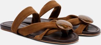 CHRISTOPHER ESBER Doma embellished suede sandals