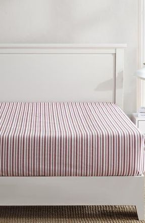 Nautica Coleridge Stripe Fitted Sheet in Red at Nordstrom Rack, Size Queen