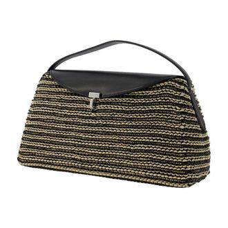 Toteme Womens Top Handle Bag Black Calfskin