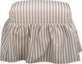 TOV Furniture Tov Furniture Gertrude Striped Linen Ottoman