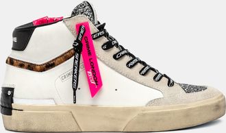 Crime London RECUT HIGH WHITE CHEETAH