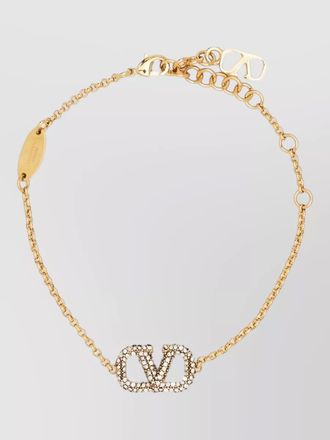 Valentino Garavani vlogo signature chain link bracelet design