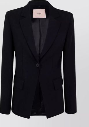 Twin-Set tailored blazer flap pockets