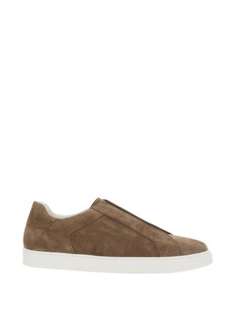 Doucal's Brown Suede Sneakers