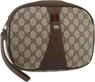 Gucci Pre-owned Clutches, female, Beige, Size: ONE SIZE Pre-owned Vintage Clutch