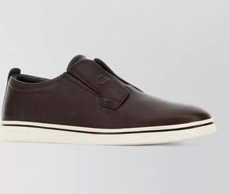 Ferragamo leather slip-on sneakers