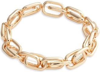 Nordstrom Large Link Stretch Bracelet in Gold at Nordstrom